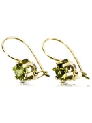  Vintage style Κίτρινο Περίδοτο Κίτρινος χρυσός 14 καρατίων vec019y